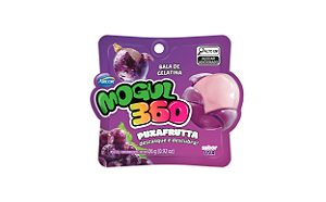 BALA DE GELATINA MOGUL 360 PUXAFRUTTA UVA 26G UNIDADE