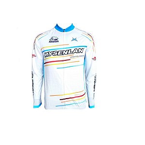 Camisa Roupa Ciclismo Bicicleta Mynsenlan ML Mod 25 Br/Az