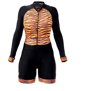 Macaquinho Roupa Sonic 500 M. Longa Preto Tigre