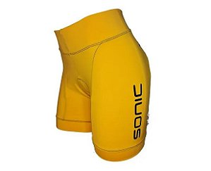 Bermuda Roupa  Sonic Energy Colors Feminina Amarelo