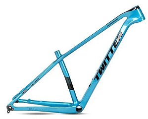 Quadro Bicicleta Twitter Warrior Pro Carbono 29x17 Azul
