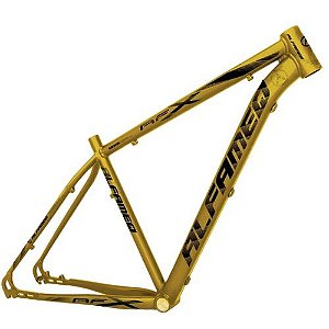 Quadro Bicicleta Bike Mtb Alfameq AFX 29x19 Dour/Pto Brilho