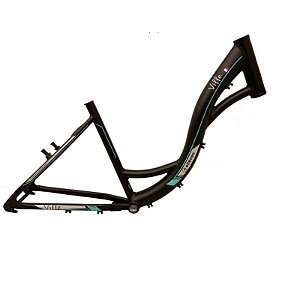 Quadro Bicicleta Ciclismo Bike Elleven Ville 26x17 Pt/Az