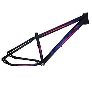 Quadro Bicicleta Mtb Aluminio First Smitt Pt/Az/Rs Fos T15.5