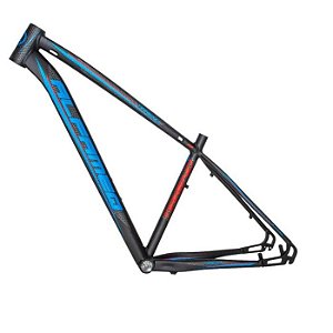 Quadro Bicicleta Mtb Alfameq Tirreno 29x15 Pt/Az/Vm Brilho