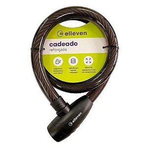 Cadeado Tranca Trava Bicicleta Bike Elleven 120cmX25mm Chave