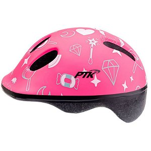 Capacete Ciclismo Infantil Baby Toys C/ Regulador Ptk Rosa