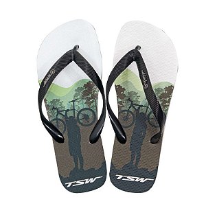 Chinelo Calçado Bicicleta Bike Tsw Masculino Mod 04 T. 37/38