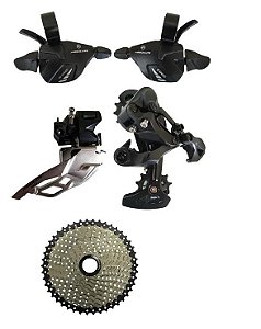 Kit Bicicleta Transmissão Mtb Absolute A7 Wild 20v C Cassete