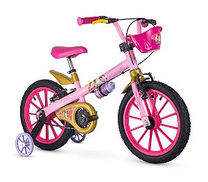 Bicicleta Bike Infantil Criança Kids Nathor Aro 16 Princesas