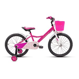 Bicicleta Bike Infantil Kids Rava Nina Aro 20 Pink