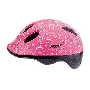 Capacete Ciclismo Infantil Ptk Baby Toys C/ Regulador Rosa