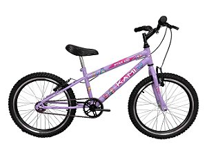 Bicicleta Bike Infantil Kids Kami Aro 20 Princesa Lilas