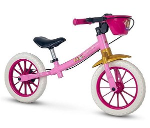 Bicicleta Equilíbrio Balance Infantil Kids Nathor Princesas