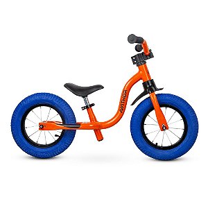 Bicicleta Equilíbrio Balance Bike Infantil Raiada Nathor Laranja