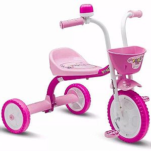 Triciclo Velotrol Ciclism Infantil Criança Nathor You 3 Girl