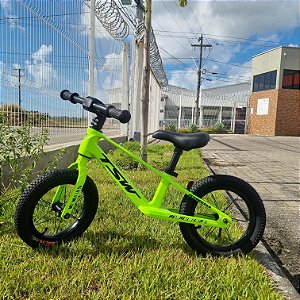 Bicicleta Bike Infantil Equilíbrio Balance Alum. TSW Aro 12 Verde