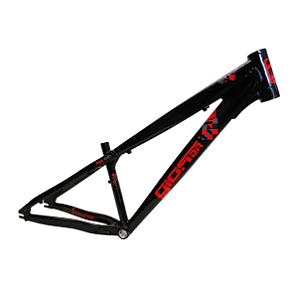 Quadro Bike Bicicleta BMX Wheeling Grau GIOS FRX-EVO 26X13,5 Preto / Vermelho / Cinza