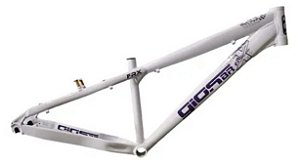 Quadro Bike Bicicleta BMX Wheeling Grau GIOS FRX 26X13,5 Cor: Branco / Roxo / Cinza