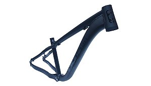 Quadro Bike Bicicleta BMX Wheeling Grau GIOS 4Freaks 26X13.5" Preto Fosco / Adesivo Preto Brilhante