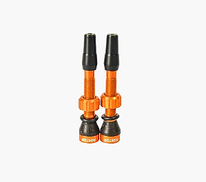 BICO TUBELESS PRESTA 43 MM 2.0 (PAR) LARANJA