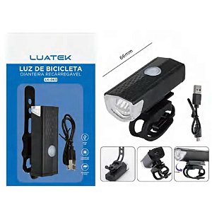 Farol Lanterna Bicicleta Bike Luatek Recarregavel LK 063