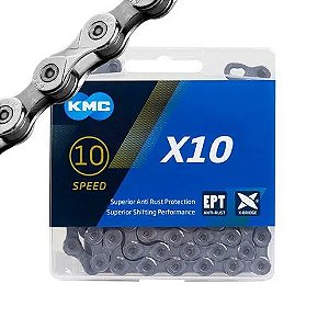 Corrente Kmc X10 116 Ligações Prata/Preto