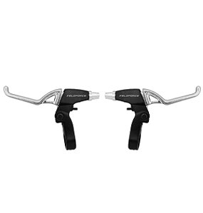 Manete Maçaneta P/Freio V-Brake Bicicleta Veloforce Cromado Alum.