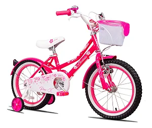 BICICLETA ARO 16 AÇO PRO-X LAVINIA ROSA