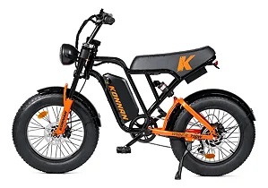BICICLETA ELETRICA 750W PRETO/LARANJA WINNER KONNAN (BIKERNAUTA)