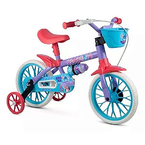 Bicicleta Bike Infantil Criança Kids Aro 12 Nathor Stitch