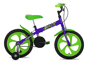 BICICLETA HOUSTON PIX ARO-16 ROXO/VERDE