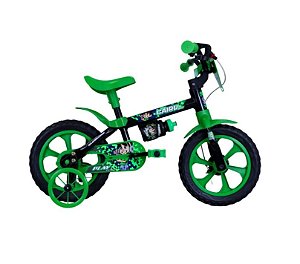BICICLETA ARO 12 CAIRU PLAY KIDS PRETO/VERDE
