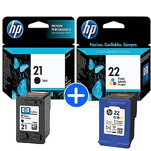 Cartucho HP 21 ou 22