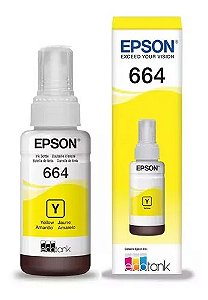 Tinta EPSON para Ecotank- Amarelo T664-Original