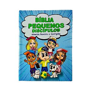 Bíblia Pequeno Discípulos com Harpa Avivada e Corinhos | Azul e Rosa