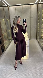 Vestido Luna Manga Longa