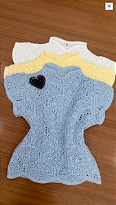 Blusa Tricot Rendada Colors