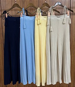 Vestido Tricot Plissado