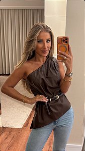 Blusa Couro Maya