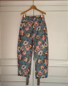 Calça Jeans Floral