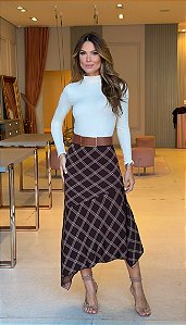 Saia Tricot Xadrez