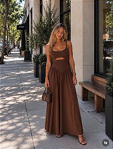 Vestido Fresh - Marrom