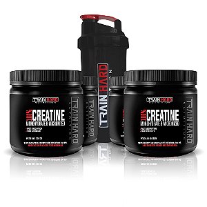 Combo de 4 Creatinas 100% Pura 300g + Coqueteleira 600ml