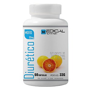 Diurético 60 Cápsulas c/ Laranja Moro 50mg: Definição, Menos Inchaço e Queima de Gordura - Medical Nutrition