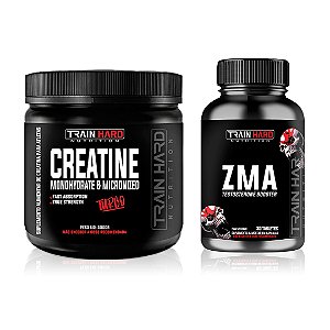 Combo Creatina Turbo 300g + ZMA Testo Booster 30 Tabletes