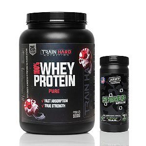 Combo Whey Protein Concentrado 900g + Shred Ripped Fire Termogênico 60 Cápsulas