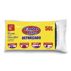 Saco de Lixo 50L Reforçado