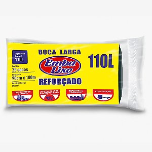 Saco de Lixo 110L Reforçado