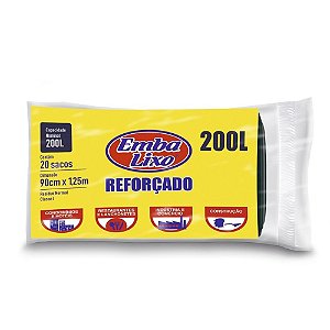 Saco de Lixo 200L Reforçado